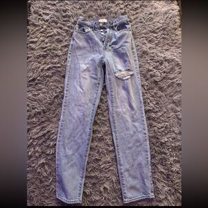 PacSun High Rise Dad Jeans | Size 22 | Distressed Light Wash